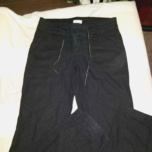 COPY - Black linen pants - Picture 2 of 12